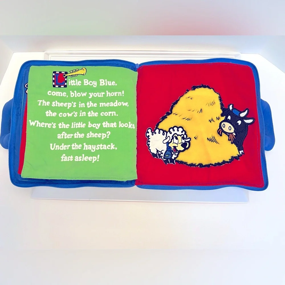 Disney Soft Fabric Zippered Book with Four Nursery Rhymes and Lift/Pull Pages.
